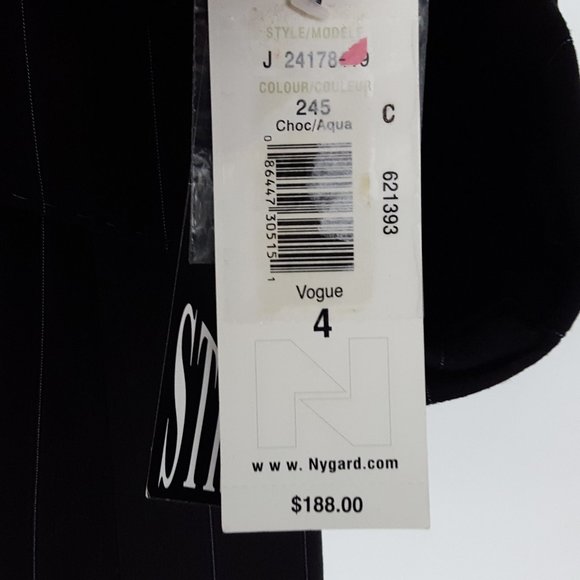 Bianca Nygard Button Blazer Suit Jacket, Women's Size 4 Striped - Picture 3 of 5